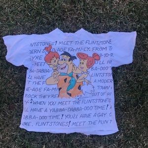 ‘93 front and back Flintstones Tee